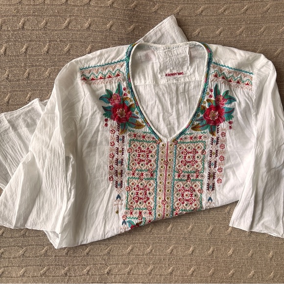 EUC Johnny Was 2pc Embroidered Tunic Bundle, Quarter + Long Sleeve, Large - Picture 16 of 16